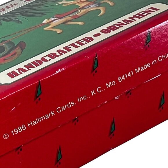 Vtg Hallmark Keepsake Ornaments Lot of 3 Santa Ski Lift Reindeer Sled Snowmobile - Picture 10 of 16